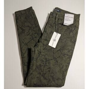 Calvin Klein Skinny Jeans High Rise Python Print 26 Cropped Ankle Stylish Snake